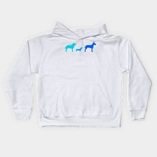 Three Dogs Kids Hoodie